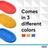 imageSuperio Toboggan Snow Sleds for Kids and Adults 2 Pack Heavy Duty Plastic Sliders with Handles and Hole for Pull Ropes Kid and Adult Winter FunYellow 36