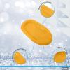 imageSuperio Toboggan Snow Sleds for Kids and Adults 2 Pack Heavy Duty Plastic Sliders with Handles and Hole for Pull Ropes Kid and Adult Winter FunYellow 36