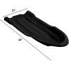 imageSuperio Toboggan Snow Sleds for Kids and Adults Pack of 3 46quot Heavy Duty Plastic Open Back Sliders with Handles and Holes for Pull Ropes Ropes Excluded Kid and Adult Winter FunBlack