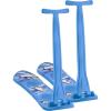imageSuperio 2 Pack Kids Snow Scooter Ski Scooter Snowboard Snow Sled Sledge Folding Sliding Ski Snowboard with Grip Handleblue