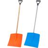 imageSuperio Kids Snow Shovel Plastic Small Shovel for Snow Removal with Wooden Handle Heavy Duty 12quot Blade Blue 2 PackBlueOrange