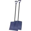 imageSuperio Kids Snow Shovel Plastic Small Shovel for Snow Removal with Wooden Handle Heavy Duty 12quot Blade Blue 2 PackNavy
