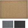 imageSuperio Non Slip Large Chevron Coir DoormatWelcome Entrance Floor Indoor and Outdoor Heavy Duty Waterproof Easy Clean LowProfile Mats for Entry Garage Patio High Traffic Areas 24x35 Natural