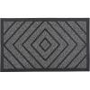 imageSuperio NonSlip Welcome Doormat for Entry Indoor Outdoor Heavy Duty Waterproof Easy Clean LowProfile Mats for Entry Garage Patio High Traffic Areas Natural Diamond Coir 18quotx30quotDiamond Coir  Grey