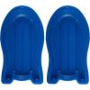 imageSuperio Pack of 2 Toboggan Snow Sleds for Kids and Adults 37quot Plastic Sleds with Pull Ropes and HandlesBlue