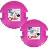 imageSuperio Round Saucer Snow Sleds for Kids and Adult Spiral Toddler Sled 26quot Avalanche Circle Jet Sled for Toddlers Age Plastic Sledding Disc Winter Snow Toys Fun for Kids and Adults 2PackFuchsia