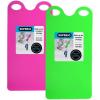 imageSuperio Snow Slider Mat Flexible Snow Sled Flying Carpet Roll up Sleds for Kids and Adults 54quot Lightweight Plastic Snowboard Sled2 PackPinkGreen