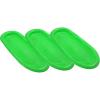 imageSuperio Toboggan Snow Sled for Kids and Adults 36quot and 48quot Heavy Duty Plastic Slider with Handles and Hole for Pull Ropes Kid and Adult Winter Fun 3 PackGreen48