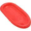 imageSuperio Toboggan Snow Sled for Kids and Adults 36quot and 48quot Heavy Duty Plastic Slider with Handles and Hole for Pull Ropes Kid and Adult Winter Fun Red36