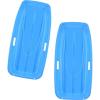 imageSuperio Toboggan Snow Sleds 35quot Long 2 Pack Toboggan Sled with 2 Handles and a Pull Rope Winter Snow Fun for Kids and AdultsBlue