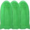imageSuperio Toboggan Snow Sleds for Kids and Adults Pack of 3 46quot Heavy Duty Plastic Open Back Sliders with Handles and Holes for Pull Ropes Ropes Excluded Kid and Adult Winter FunGreen