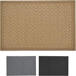 imageSuperio Non Slip Large Chevron Coir DoormatWelcome Entrance Floor Indoor and Outdoor Heavy Duty Waterproof Easy Clean LowProfile Mats for Entry Garage Patio High Traffic Areas 24x35 Natural
