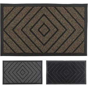 imageSuperio NonSlip Welcome Doormat for Entry Indoor Outdoor Heavy Duty Waterproof Easy Clean LowProfile Mats for Entry Garage Patio High Traffic Areas Natural Diamond Coir 18quotx30quotDiamond Coir  Natural