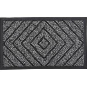 imageSuperio NonSlip Welcome Doormat for Entry Indoor Outdoor Heavy Duty Waterproof Easy Clean LowProfile Mats for Entry Garage Patio High Traffic Areas Natural Diamond Coir 18quotx30quotDiamond Coir  Grey