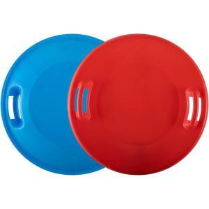 imageSuperio Round Snow Sled 24quot Blue Saucer Disk Sled DurableBlueRed