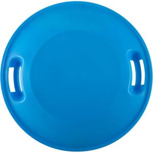 imageSuperio Round Snow Sled 24quot Blue Saucer Disk Sled DurableBlueYellow