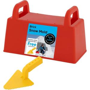 imageSuperio Sand Castle Beach Snow Toys for Kids  Snow Brick Maker Snow Fort Building Kit Block Perforated and Tower Shaper Trowel Snowball MakerBrick  Trowel Set