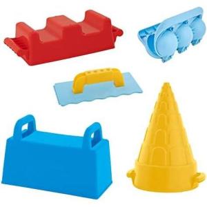 imageSuperio Sand Castle Beach Snow Toys for Kids  Snow Brick Maker Snow Fort Building Kit Block Perforated and Tower Shaper Trowel Snowball MakerRedblue