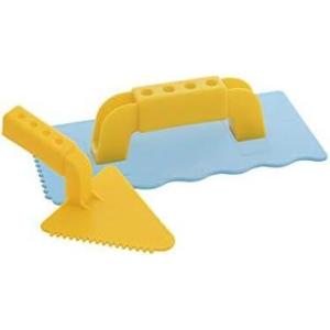 imageSuperio Sand and Snow Kids Tools Set 2Pack Trowels Bundle  Yellow and Light Blue Play Toys Build Sand Castle Beach Mansion Snow FortTrowel Set