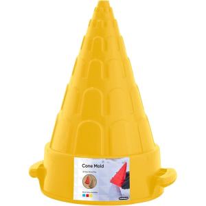 imageSuperio Sandcastle Building Kit  Sand Toys Sand and Beach Fun for Kids and Adults  Snow Brick Maker Igloo Snow Block Form for Snow Forts or Sandbox Play  Summer Outdoor Beach EssentialsYellow Cone