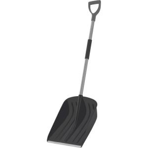 imageSuperio Small Snow Shovel for Car Portable Snow Shovel for Driveway Snow Removal Compact Scooper Shovel Snow Pusher for Stairs 9quot Heavy Duty Plastic Blade with Wood Handle 34quot 2 BlueBlack