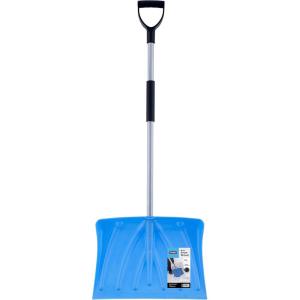 imageSuperio Snow Shovel for Driveway Stairs Car Snow Removel Scooper Shovel Snow Pusher Sturdy Heavy Duty Plastic with Wooden Metal Handle BlueA