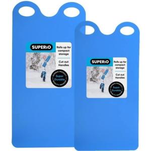 imageSuperio Snow Slider Mat Flexible Snow Sled Flying Carpet Roll up Sleds for Kids and Adults 36quot and 54quot Lightweight Plastic Snowboard SledBlue