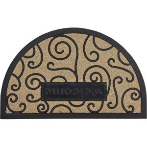 imageSuperio Welcome Mat Indoor and Outdoor Doormat NonSlip Mat HeavyDuty Door Mat Waterproof Mat Patio Garage Front Door Mat for High Traffic Areas Low Profile Ornate Scroll Choir18x30