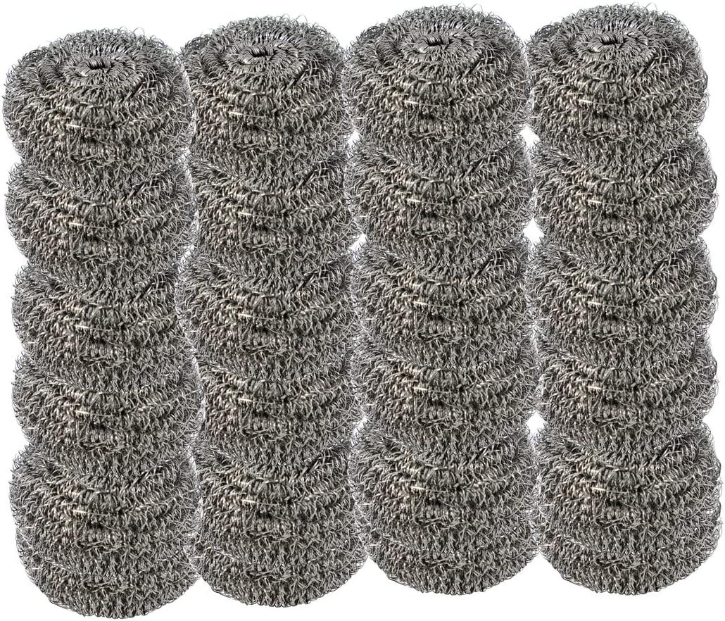imageNylon Scouring PadsDish Scrubber for Dishes Pots and Stoves Durable Mesh Scourers for Tough Cleaning Nylon Dish Scrubbers Pack of 4 Assorted Colors by SuperioStainless
