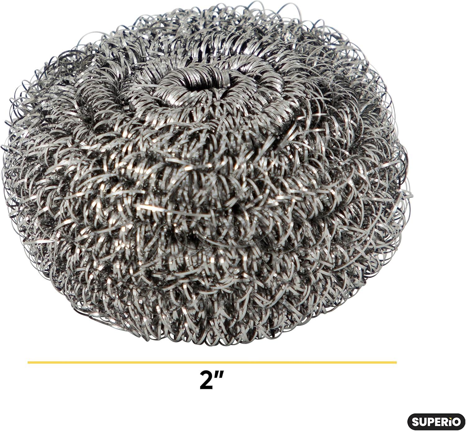 imageNylon Scouring PadsDish Scrubber for Dishes Pots and Stoves Durable Mesh Scourers for Tough Cleaning Nylon Dish Scrubbers Pack of 4 Assorted Colors by SuperioStainless