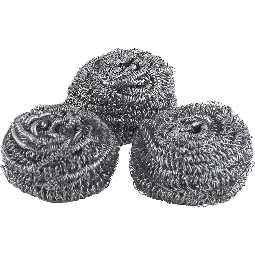 imageNylon Scouring PadsDish Scrubber for Dishes Pots and Stoves Durable Mesh Scourers for Tough Cleaning Nylon Dish Scrubbers Pack of 4 Assorted Colors by SuperioStainless