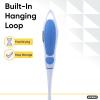 imageBBQ Grill Brush Bristle Free Stainless Steel Scrubber Cleaner Dishwashing Brush with Long Handle Great for Pots Pans Stove Cast Iron GasCharcoaland Electric Grills Griddle Blue SuperioBlue
