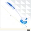 imageDish Washing Scrubber Vegetable Brush  Blue  White 2 Sided Bristles  Long Handle With Rubber Grip Non Scratch Kitchen and Bath Cleaning By SuperioBlue