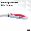 imageDish Washing Scrubber Vegetable Brush  Blue  White 2 Sided Bristles  Long Handle With Rubber Grip Non Scratch Kitchen and Bath Cleaning By SuperioRed
