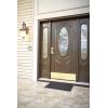 imageFront Door Mat 18quot x 30quot IndoorOutdoor Rubber Mat for Entrance Easy Clean Doormat Entryway Rug NonSlip Doormat Waterproof Low Pile Crosshatch Doormat for Patio Garage NaturalBlack