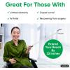 imageGrabber Reacher Tool Extra Long Grabber Trash Picker Hand Gripper Claw Grabber Arm Extension Reaching Assist Tool for Elderly Disabled or After Surgery Recovery 32quot by Superio32