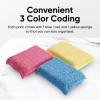 imageMiracle Microfiber Scrubbing Sponge Blue Extra Scrubbing Power Sponge for Kitchen Sink Pot Pan and Dish Washing Super Absorbent and Rapid Drying by SuperioMulticolor