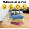 imageMiracle Microfiber Scrubbing Sponge Blue Extra Scrubbing Power Sponge for Kitchen Sink Pot Pan and Dish Washing Super Absorbent and Rapid Drying by SuperioMulticolor