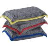 imageMiracle Microfiber Scrubbing Sponge Blue Extra Scrubbing Power Sponge for Kitchen Sink Pot Pan and Dish Washing Super Absorbent and Rapid Drying by SuperioMultigrey