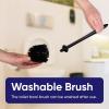 imageModern Toilet Brush and Holder Grey Toilet Bowl Scrub Brush with Storage Caddy Bathroom Cleaner by SuperioBlack