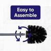 imageModern Toilet Brush and Holder Grey Toilet Bowl Scrub Brush with Storage Caddy Bathroom Cleaner by SuperioGray