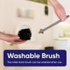 imageModern Toilet Brush and Holder Grey Toilet Bowl Scrub Brush with Storage Caddy Bathroom Cleaner by SuperioTaupe