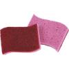 imageNonScratch Cellulose Sponge Kitchen Scrub Sponge with Scouring Pad Set Good for NonStick Cookware Frying Pan Pot Counter Top Sink Scrubbing Kitchen Scrubbers Pack of 1 RedPinkRed