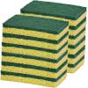 imageNonScratch Cellulose Sponge Kitchen Scrub Sponge with Scouring Pad Set Good for NonStick Cookware Frying Pan Pot Counter Top Sink Scrubbing Kitchen Scrubbers Pack of 1 RedPinkLarge Green