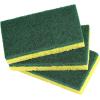 imageNonScratch Cellulose Sponge Kitchen Scrub Sponge with Scouring Pad Set Good for NonStick Cookware Frying Pan Pot Counter Top Sink Scrubbing Kitchen Scrubbers Pack of 1 RedPinkGreen