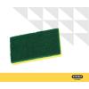 imageNonScratch Cellulose Sponge Kitchen Scrub Sponge with Scouring Pad Set Good for NonStick Cookware Frying Pan Pot Counter Top Sink Scrubbing Kitchen Scrubbers Pack of 1 RedPinkLarge Green