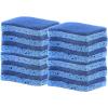 imageNonScratch Cellulose Sponge Kitchen Scrub Sponge with Scouring Pad Set Good for NonStick Cookware Frying Pan Pot Counter Top Sink Scrubbing Kitchen Scrubbers Pack of 1 RedPinkBlue