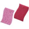 imageNonScratch Cellulose Sponge Kitchen Scrub Sponge with Scouring Pad Set Good for NonStick Cookware Frying Pan Pot Counter Top Sink Scrubbing Kitchen Scrubbers Pack of 1 RedPinkRed