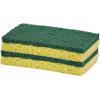 imageNonScratch Cellulose Sponge Kitchen Scrub Sponge with Scouring Pad Set Good for NonStick Cookware Frying Pan Pot Counter Top Sink Scrubbing Kitchen Scrubbers Pack of 1 RedPinkLarge Green