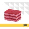 imageNonScratch Cellulose Sponge Kitchen Scrub Sponge with Scouring Pad Set Good for NonStick Cookware Frying Pan Pot Counter Top Sink Scrubbing Kitchen Scrubbers Pack of 1 RedPinkRed